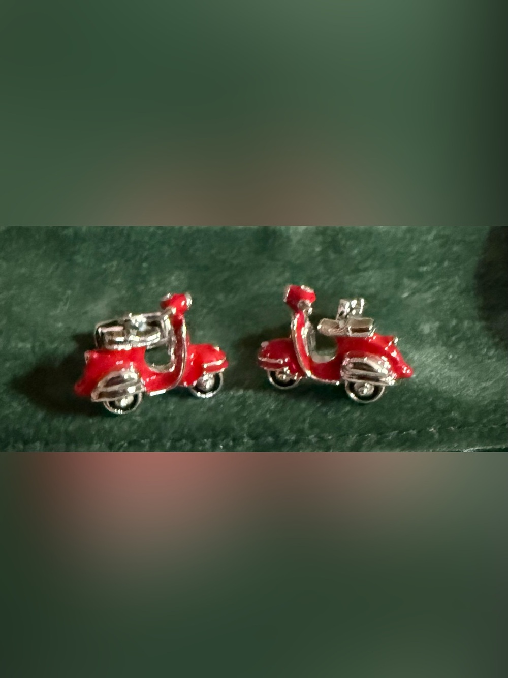 Red Vespa Scooter Cuff Links  - one of a kind!